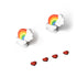 Pinne Arcobaleno e Occhi a Cuore Rossi per Sharkicks Pro